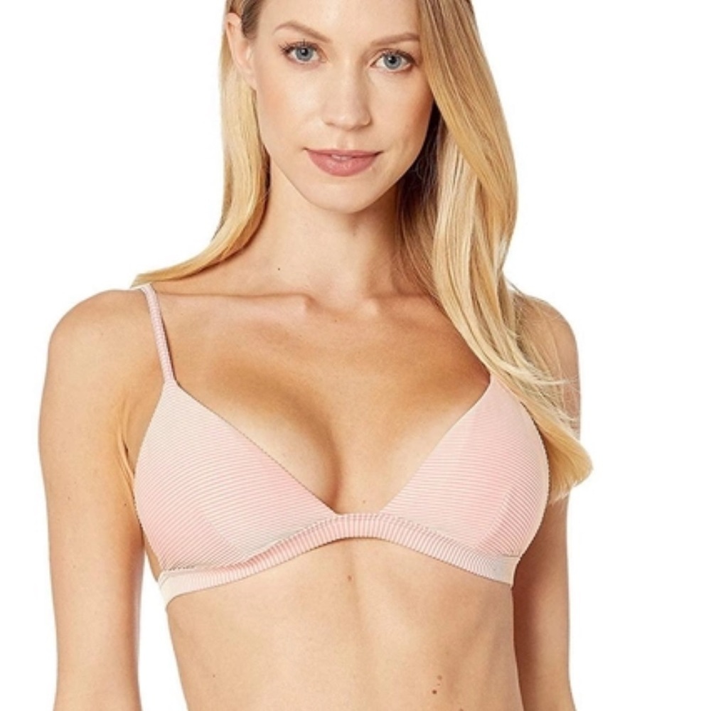 Onia Danni pink lake bikini top size XS